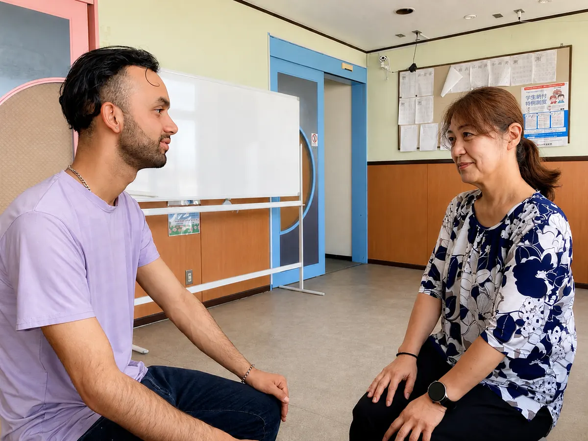 学生との個別相談・面談の様子